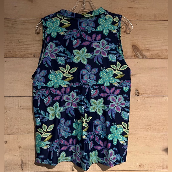 Southwind Apparel Placket Sleeveless Top - Picture 2 of 2